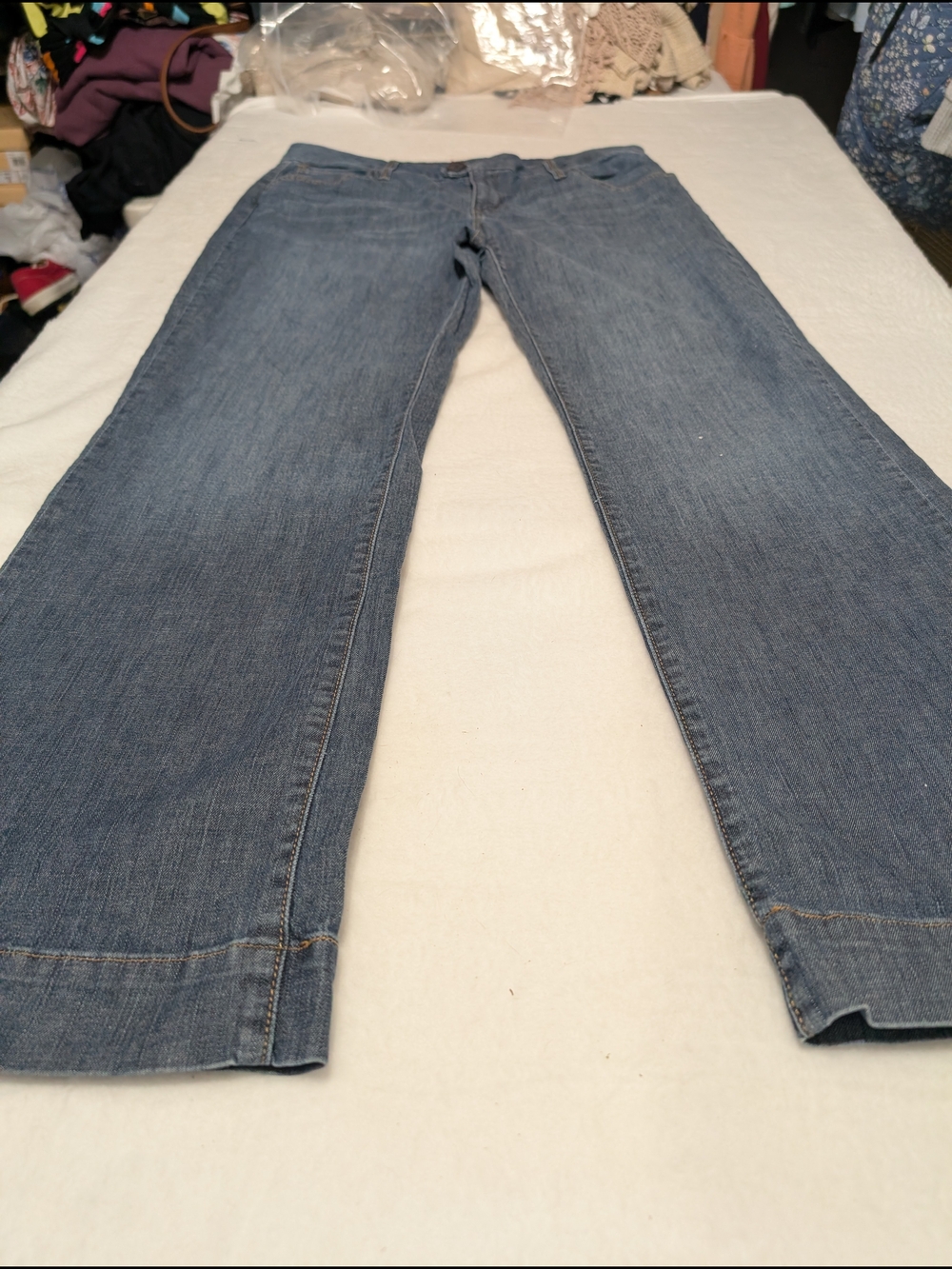 Levi's Medium Blue Straight-Leg Women's Jeans Western Dress